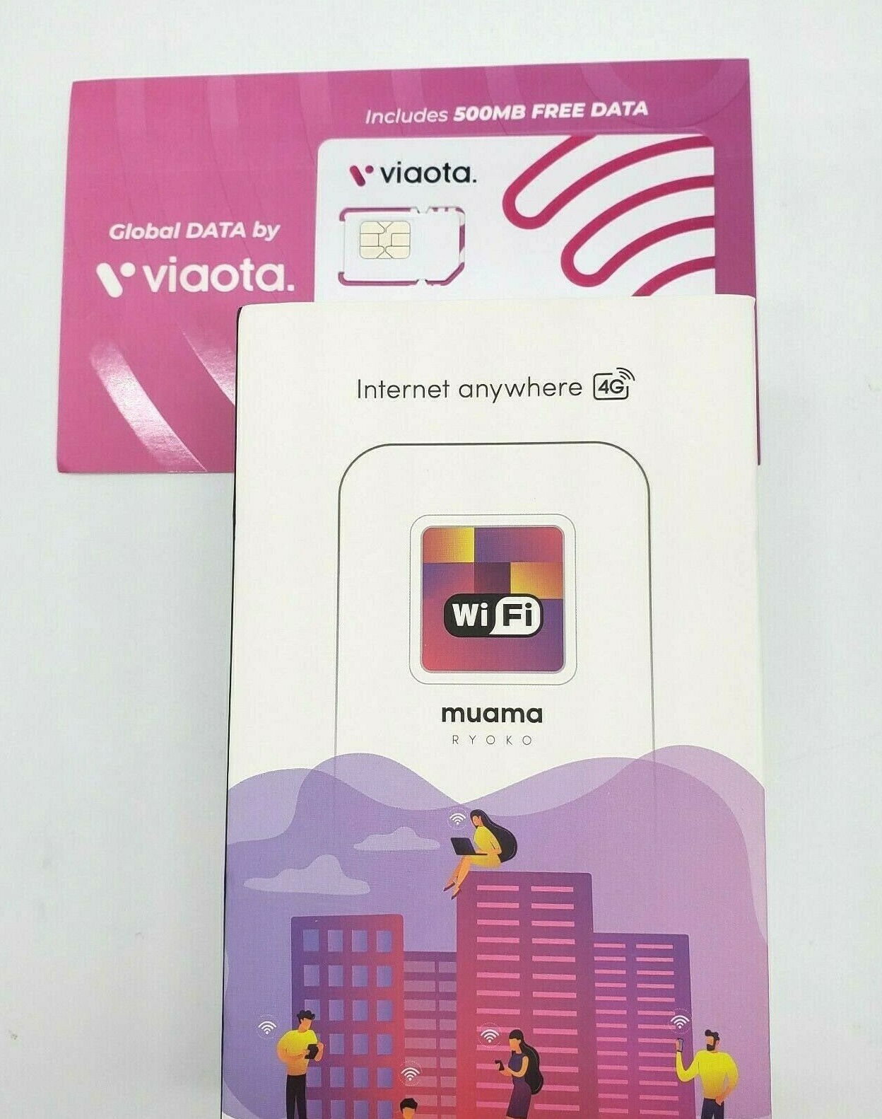 Muama Ryoko 4GLTE Mobile Broadband Portable Wireless WiFi Router & SIM