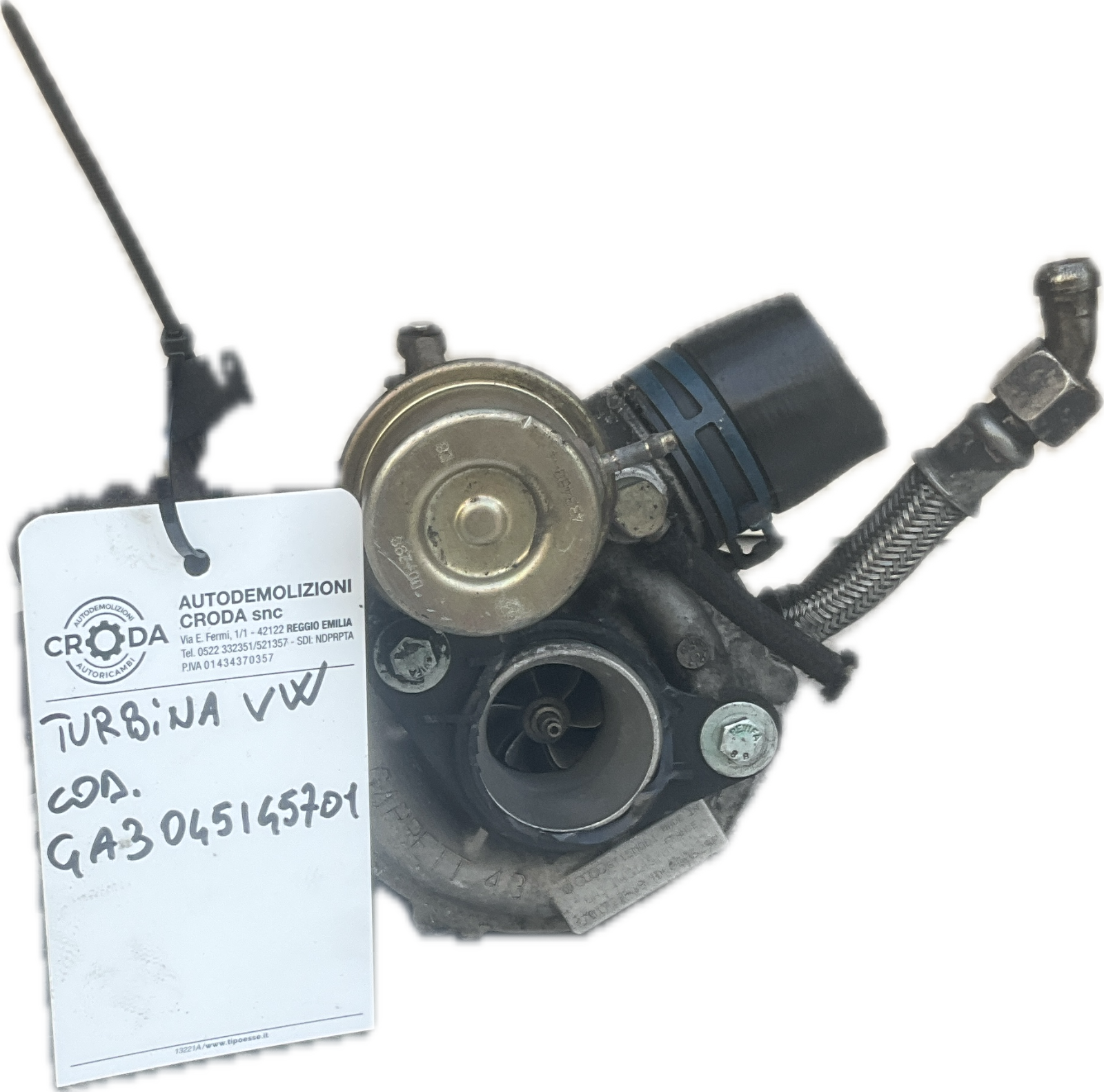 Turbo turbina per VOLKSWAGEN POLO IV 2005 codice ricambio: GA3045145701