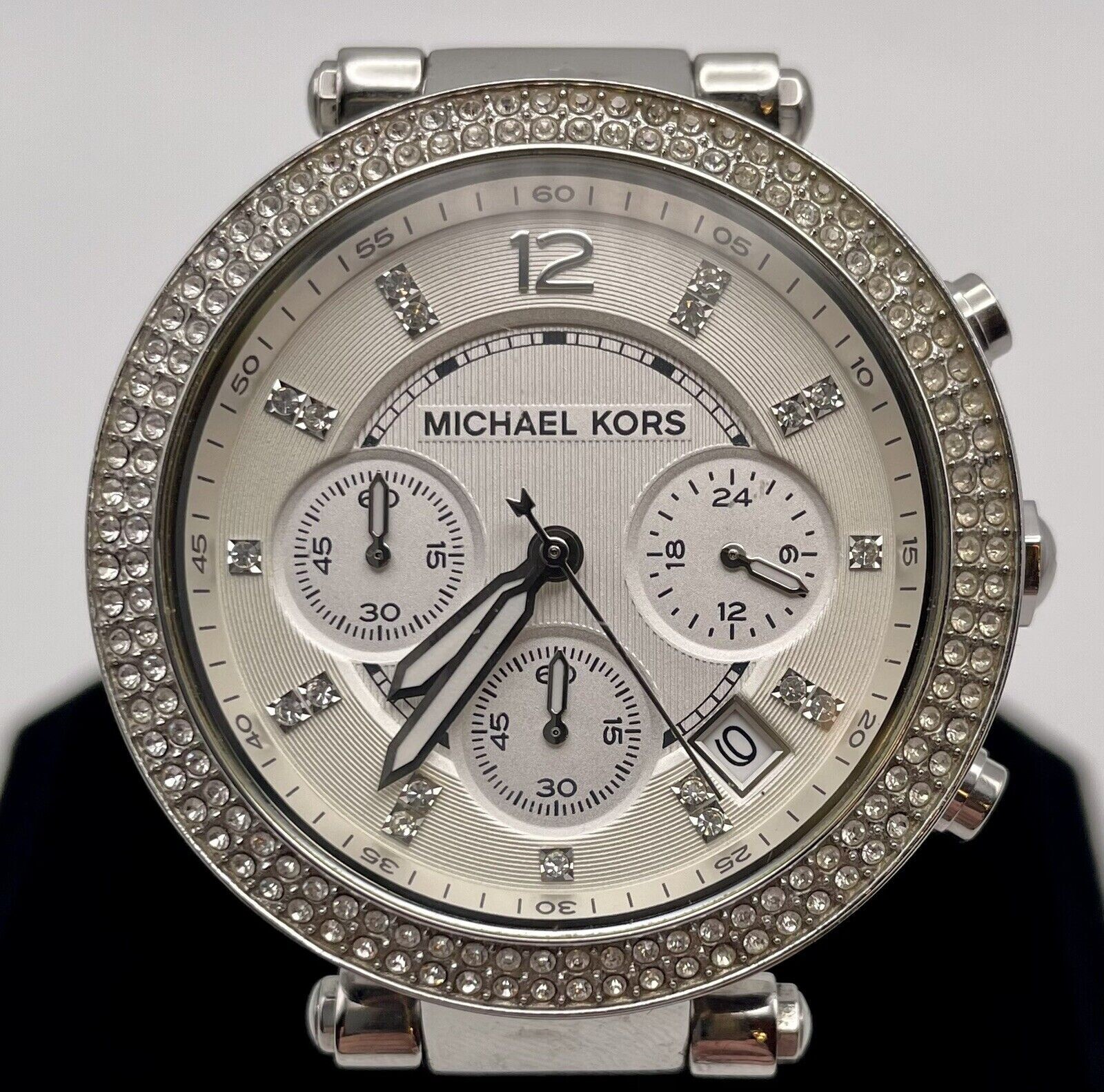 MICHAEL KORS 腕時計 39mm シルバー 人気 Michael Kors MK5353 Parker Silver 39mm Chronograph Stainless