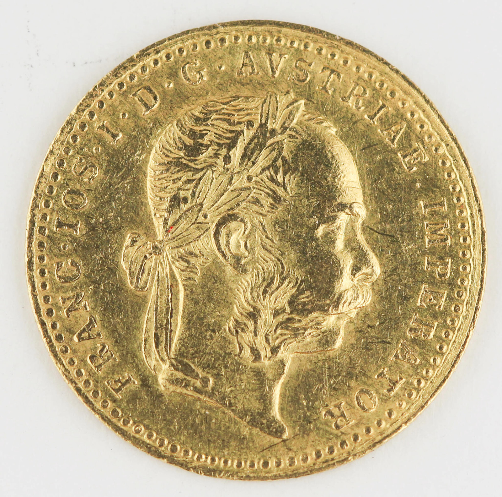 Austria 1872 1 Ducat/Dukat Gold Coin XF/AU KM#2267 Franz