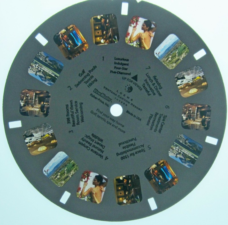 Loews Ventana Canyon Station BalniÃ¨Re Arizona View-Master 3-D PublicitÃ© Bobine