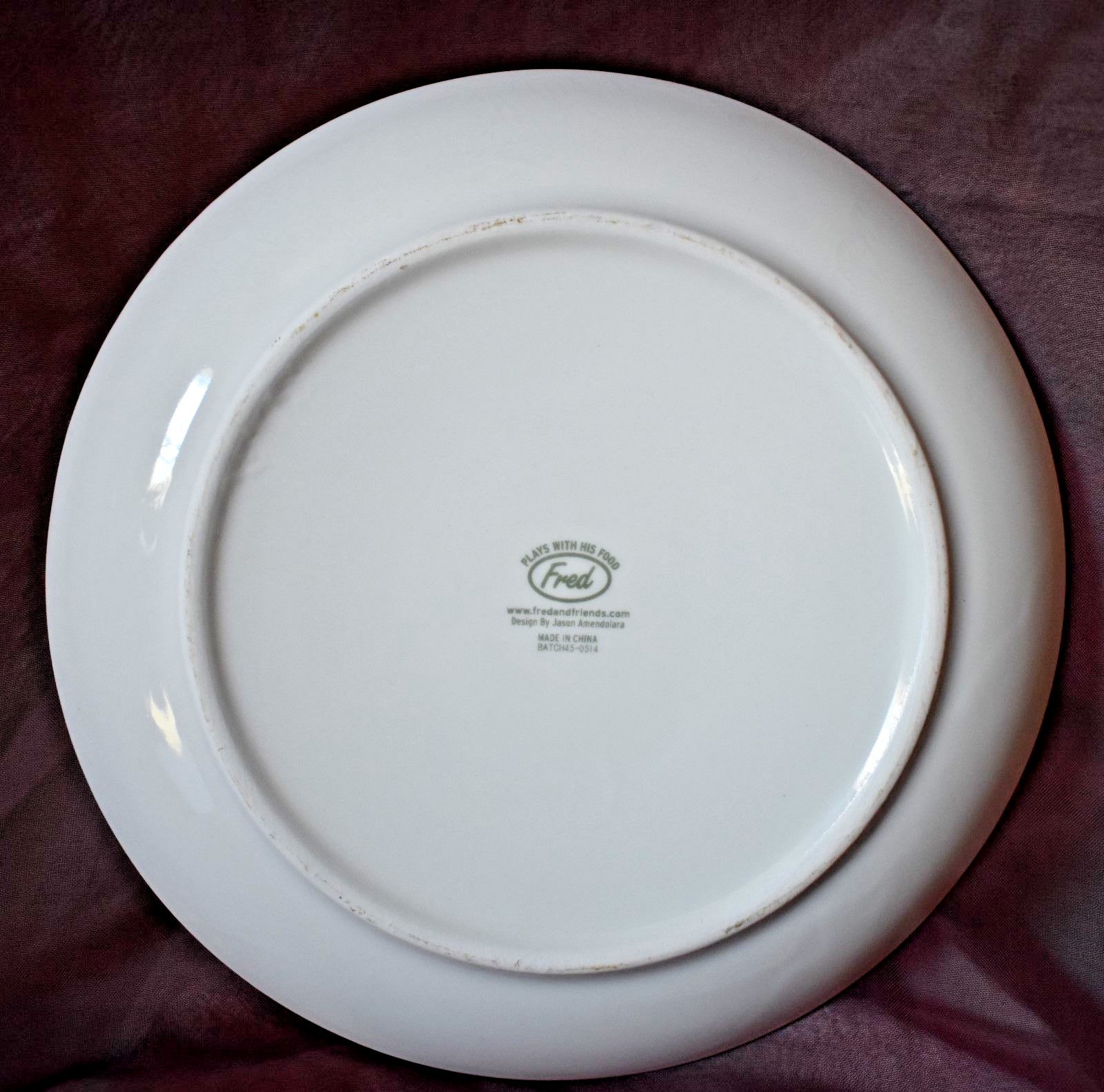 Fred Plays with His Food Child's Plate by Jason Amendolera Fred and Friends