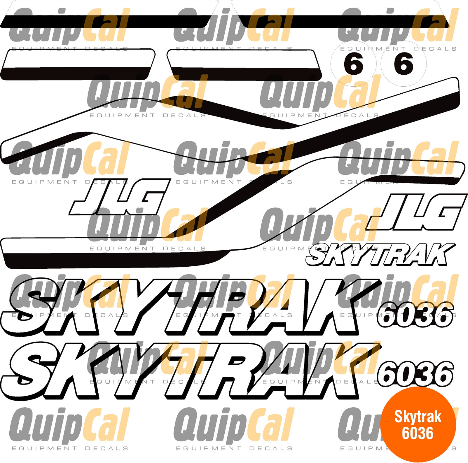 Skytrak Telehandler Decal Sets 6036 or 6042 or 8042. Other