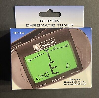 DeltaLab CT-10 Clip-On Chromatic Tuner For Guitar, Bass, Uke Unopened