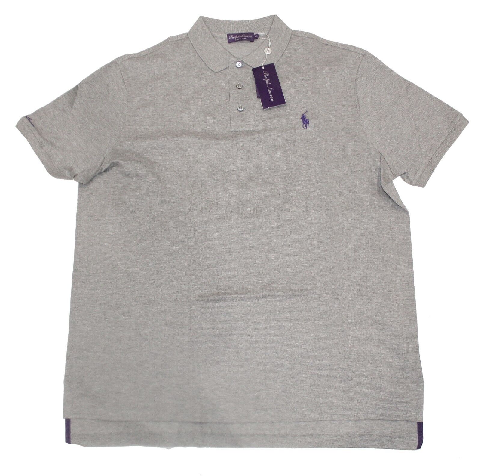 Ralph Lauren Purple Label Mens Grey Horse Logo Equestrian Ralph Lauren Purple Label Mens Grey Horse Logo Equestrian