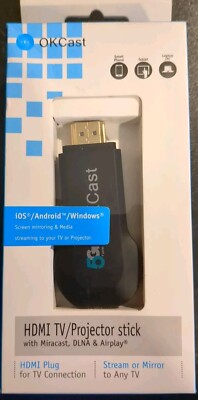 OKCast HDMI TV/Projector Stick w/ Miracast DLNA & Airplay 