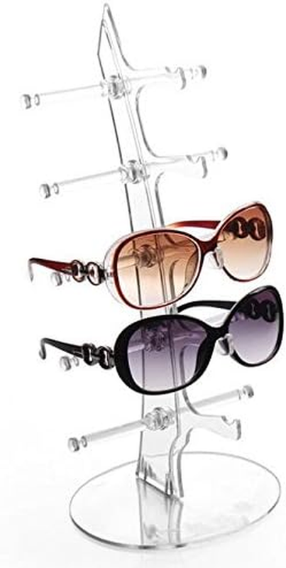 Eyeglasses Sunglasses Storage Display Stand Holder Organizer Case Show Rack for
