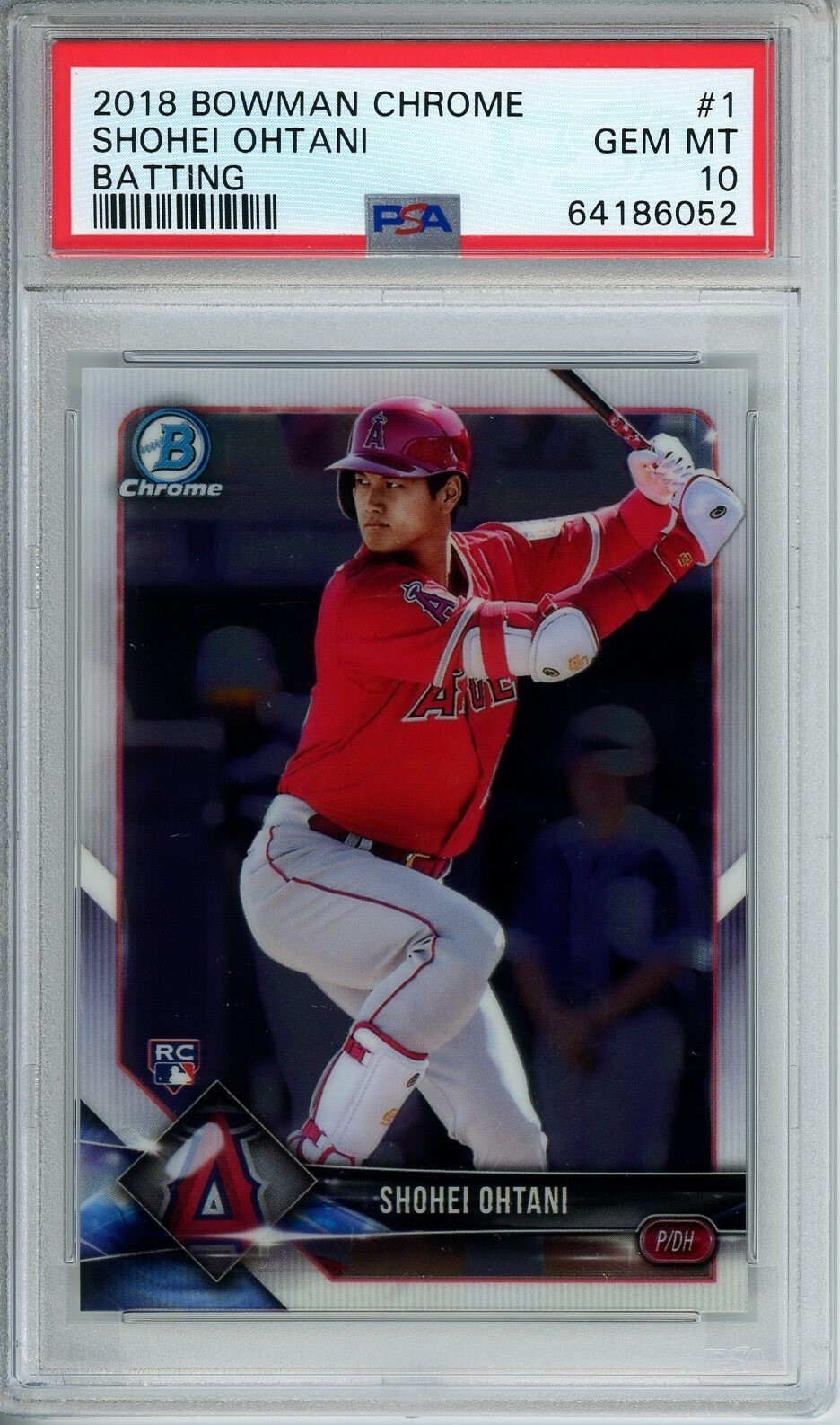 【大谷翔平 RC PSA10】2018 Bowman Shohei Ohtani PSA 10 SHOHEI OHTANI/OTANI 2018 BOWMAN CHROME BATTING Angels