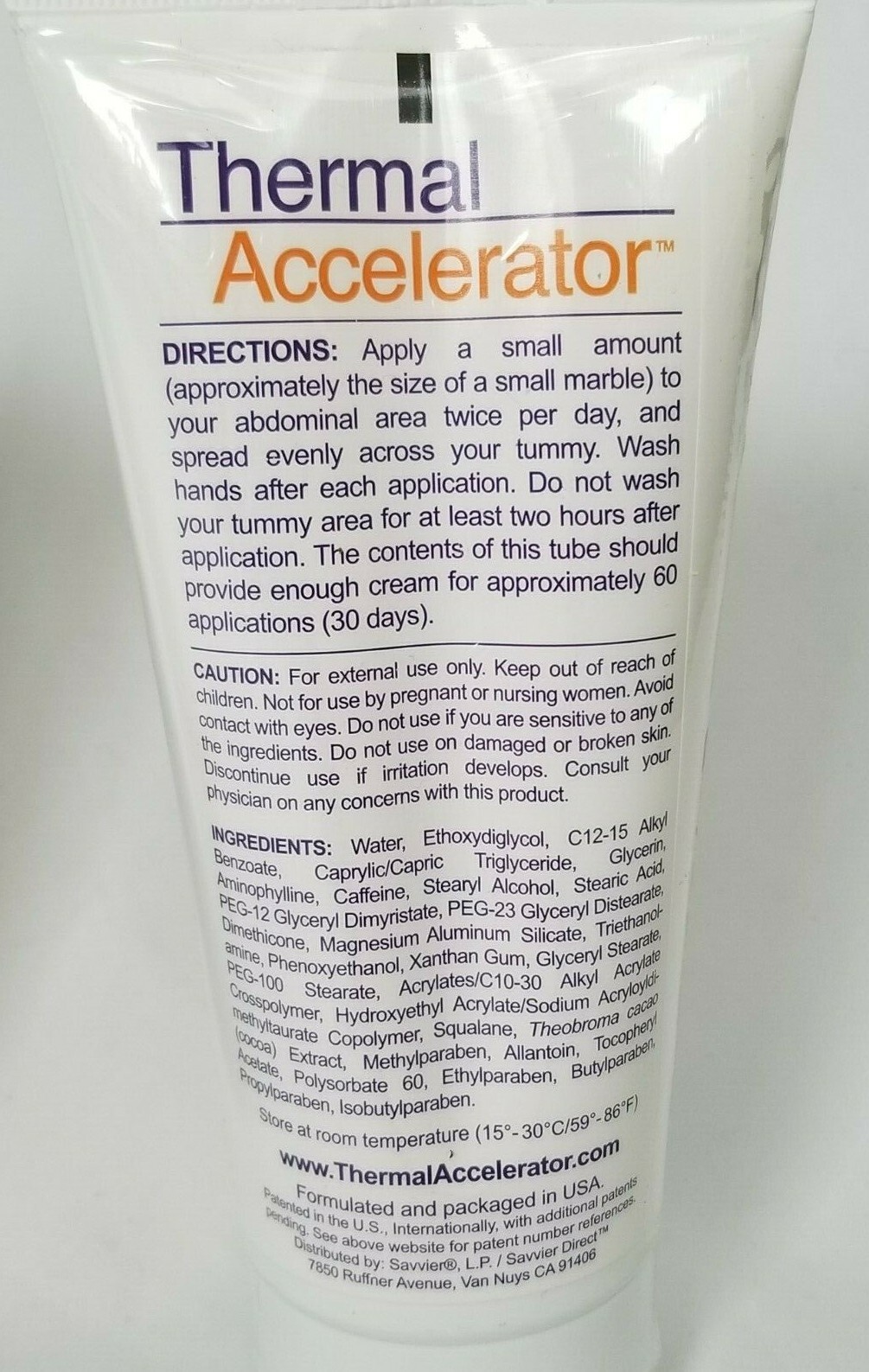 Lot of 2 Thermal Accelerator Tummy Tuck Cream 6 oz FACTORY SEALED New