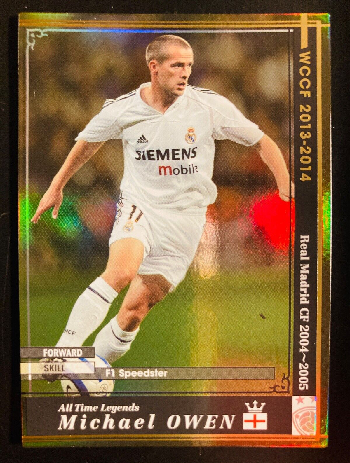 2013-14 Panini WCCF All Time Legends Michael Owen Real