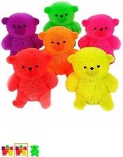 Set Of 3 Light up Flashing Puffer Teddy Bears Assorted Colours | eBay
