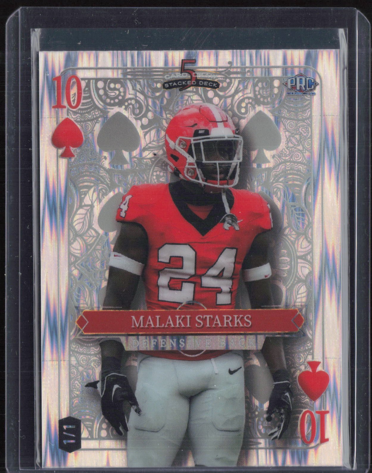 2024 Wild Card 5 Card Draw Stacked Deck Stealth Malaki Starks 1/1 RC Rookie