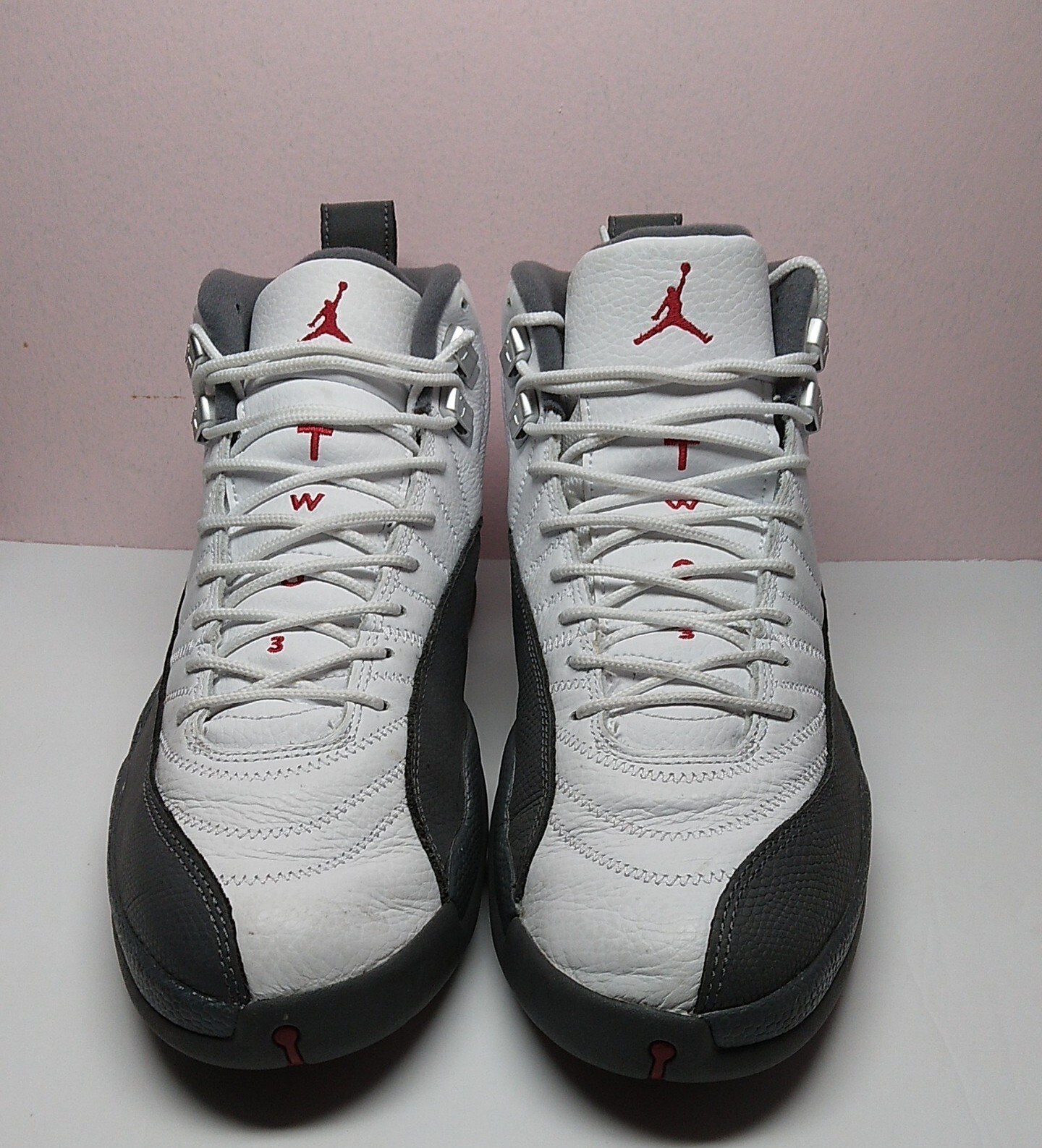 aj 12 white grey