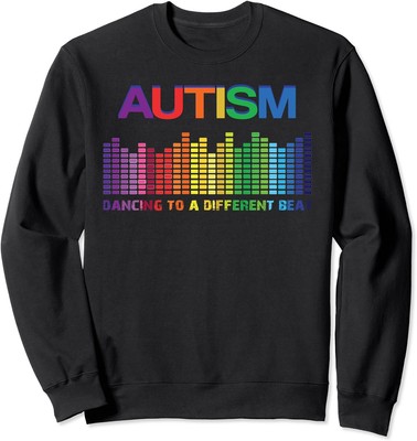 Autism Puzzle Autism Dancing To A Different Beat Unisex Crewneck Sweatshirt