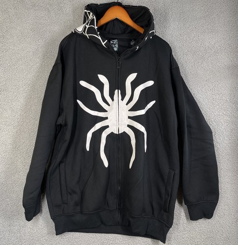 【希少品】HEAVY MOLLETON SPIDER HOODIE　古着 DHgate.com:Blue Spider Hoodie: Oversized Punk Gothic