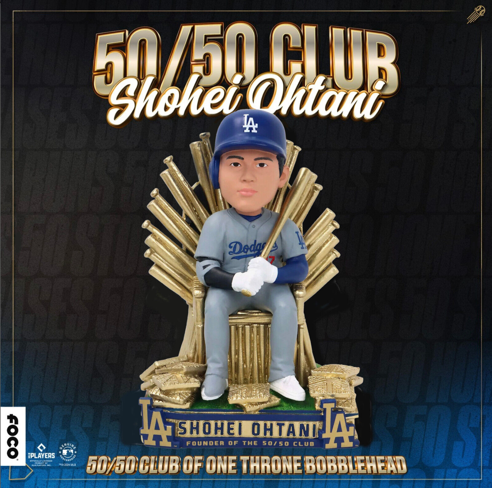 Shohei Ohtani 50 Home Runs & 50 Stolen Bases Club of One Shohei Ohtani 50 Home Runs & 50 Stolen Bases Club of One