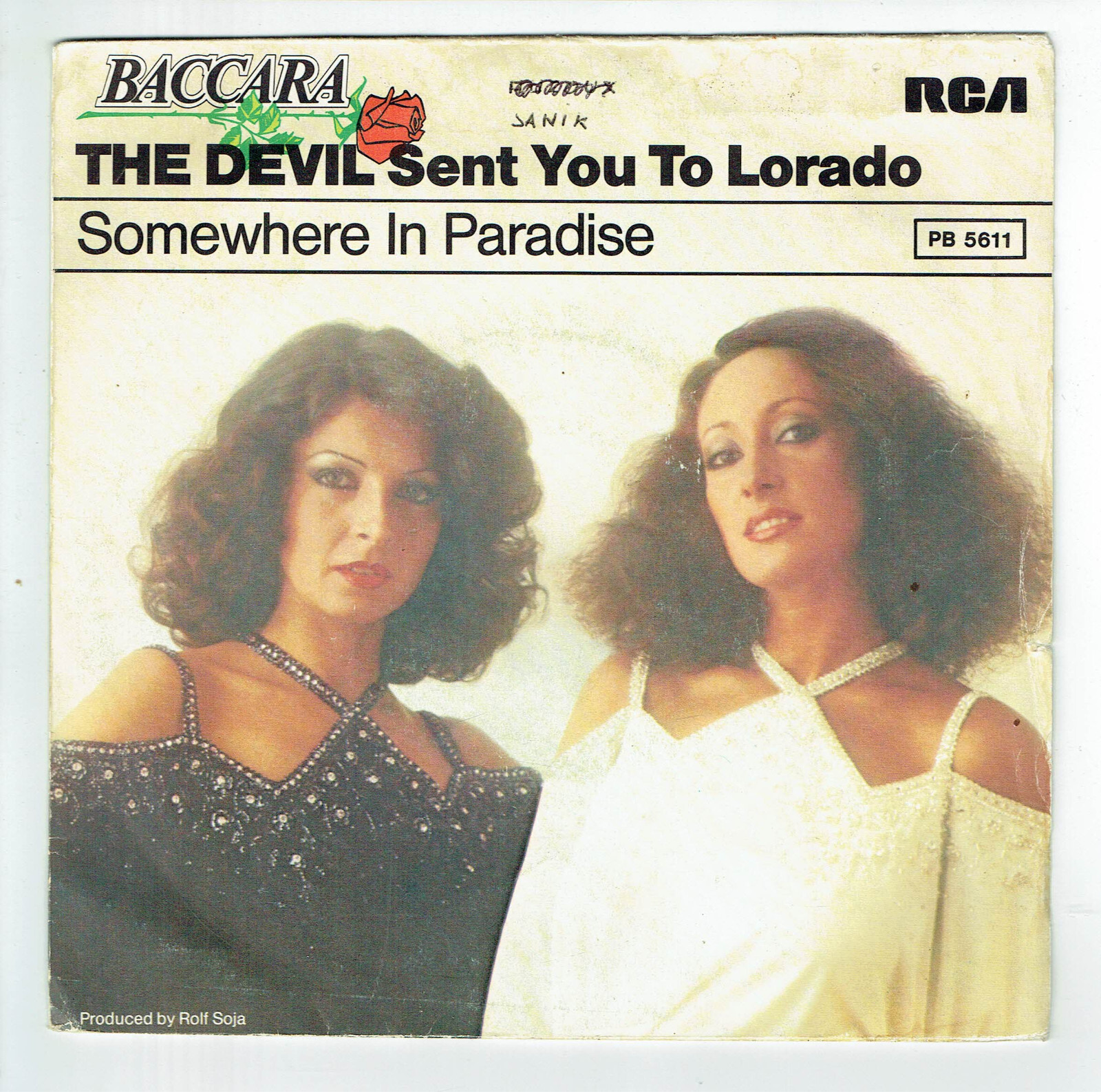Payu1　baccara Baccara Vinyl 45 RPM 7 