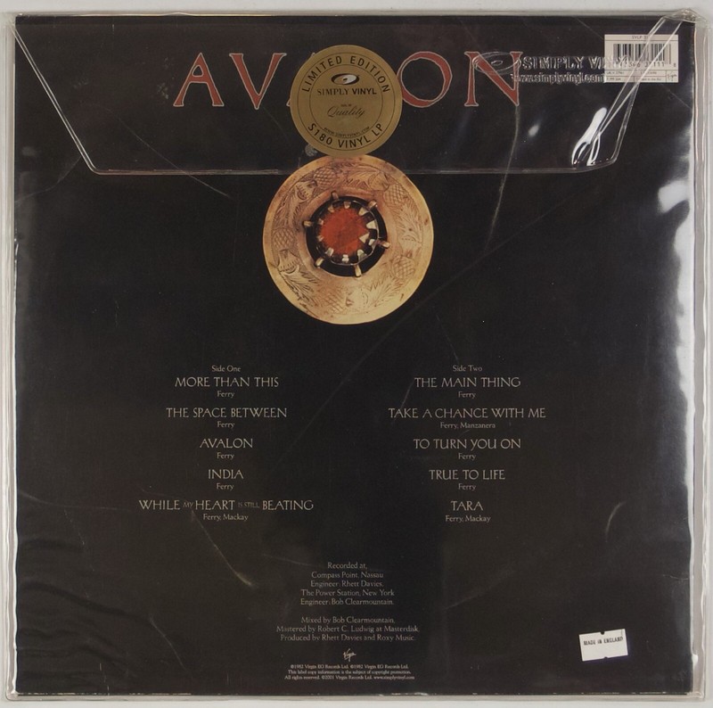 【帯付】Roxy Music / AVALON　国内版レコード ロキシー・ミュージック ROXY MUSIC / アヴァロン AVALON (LP