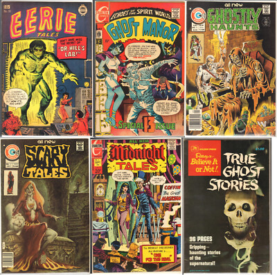 Lot (6) Horror Charlton Comics & I. W. / Super Comics in Collectible Grade