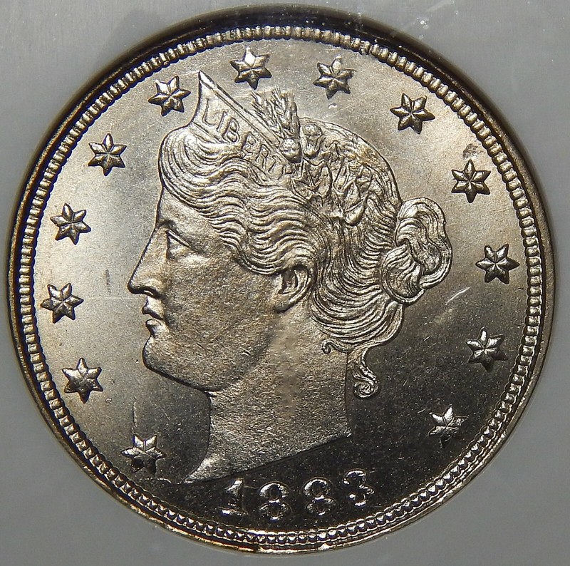 1883 NO CENTS NGC MS67 LIBERTY NICKEL