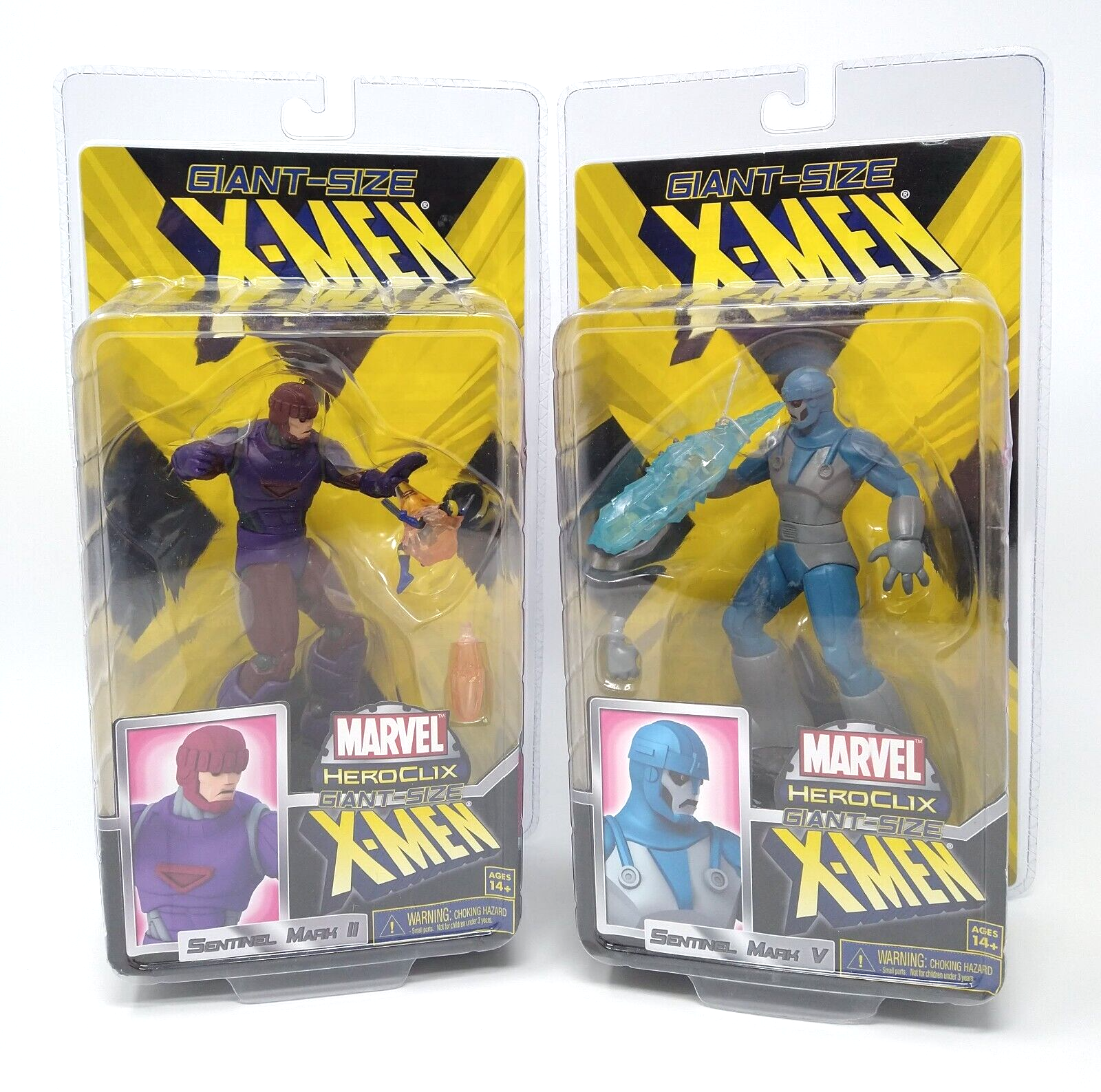 Marvel HeroClix Giant Size X-MEN Sentinel Mark II & Mark V