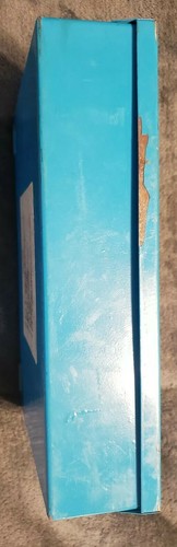 Vintage blue ACME INDUSTRIAL FIRST AID KIT #25 metal box w/first aid guide