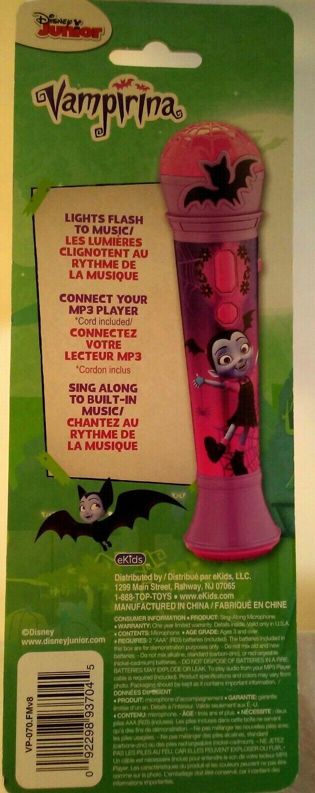 Disney Junior Vampirina Sing- Along MP3 Microphone 3+