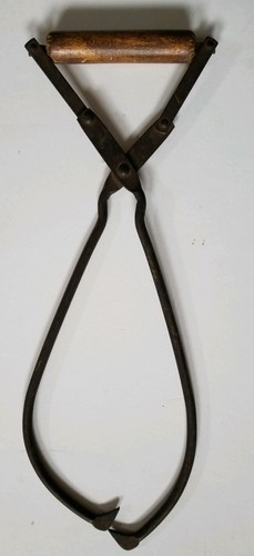 Vintage antique Ice block Tongs 14