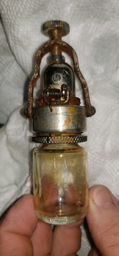 Vintage GITS Bros. Mfg Co. Chicago glass oiler hit miss engine stainless part