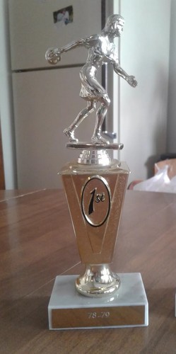3 Women's Winning Bowling Trophies 1978-79 Hi-Game Hi-Score 1st Place Ladies