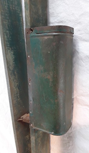 Antique Farm Hand Held Corn Wood Tin Seed Planter Primitive Vintage Garden Tool