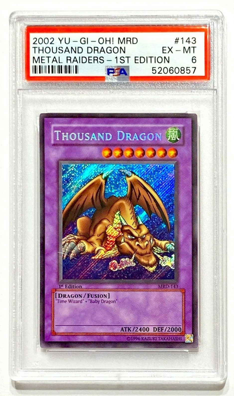 2002 Yugioh Metal Raiders THOUSAND DRAGON MRD-143 1st