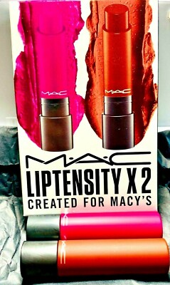 MAC 2-Pc Liptensity Lipstick Set, Created for Macy's ~ 2 FULL SIZE NIB $42 Value