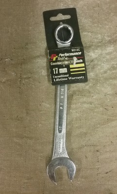 New Performance Tool 17mm Combination Wrench W318C