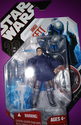 JANGO FETT STAR WARS 2007 30TH ATTACK OF THE CLONES 1:18 3.75 ACTION FIGURE NEW