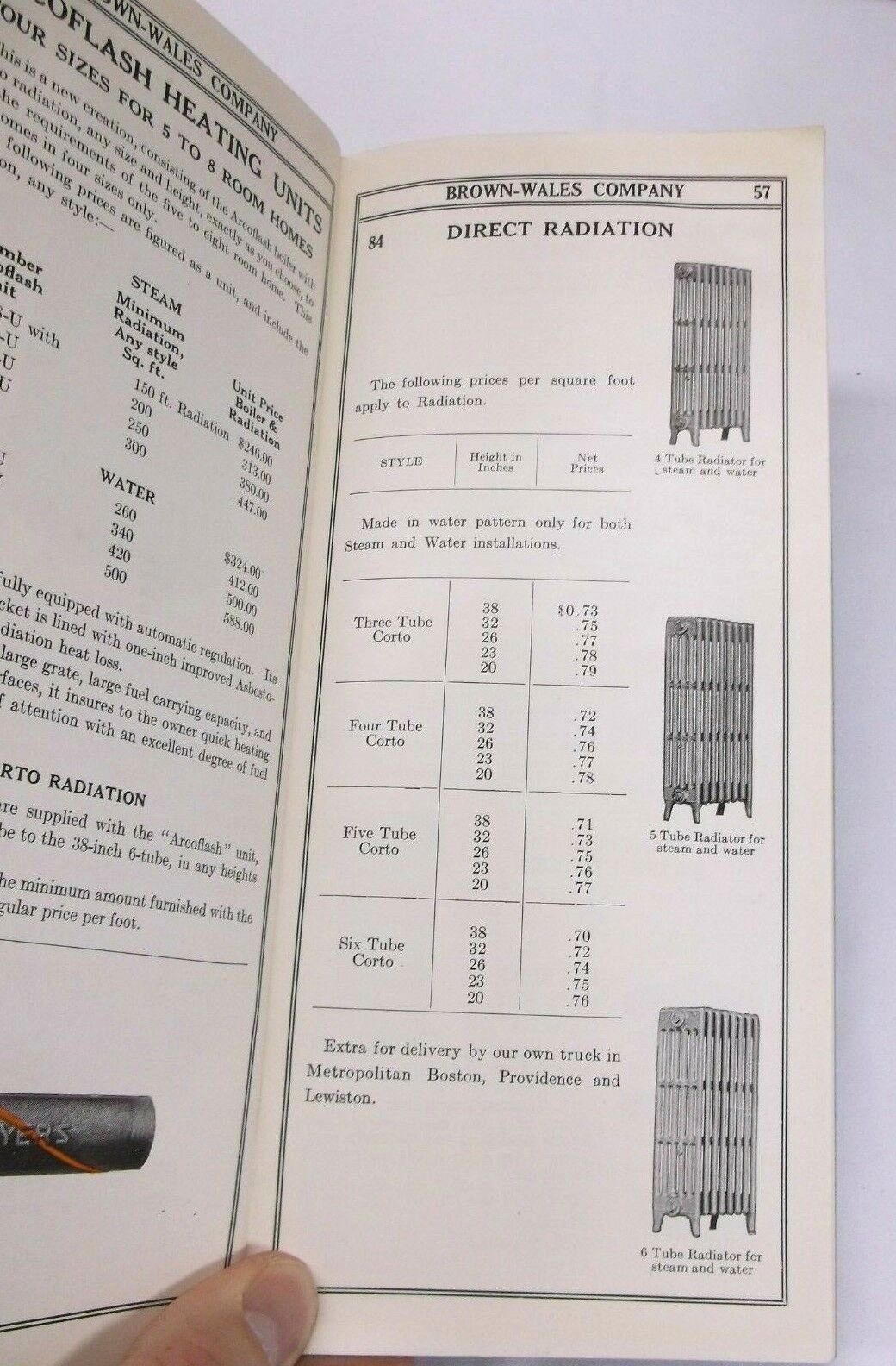VTG 1929 Brown-Wales Co Plumbing & Steam & Water Goods Price Guide Catalog