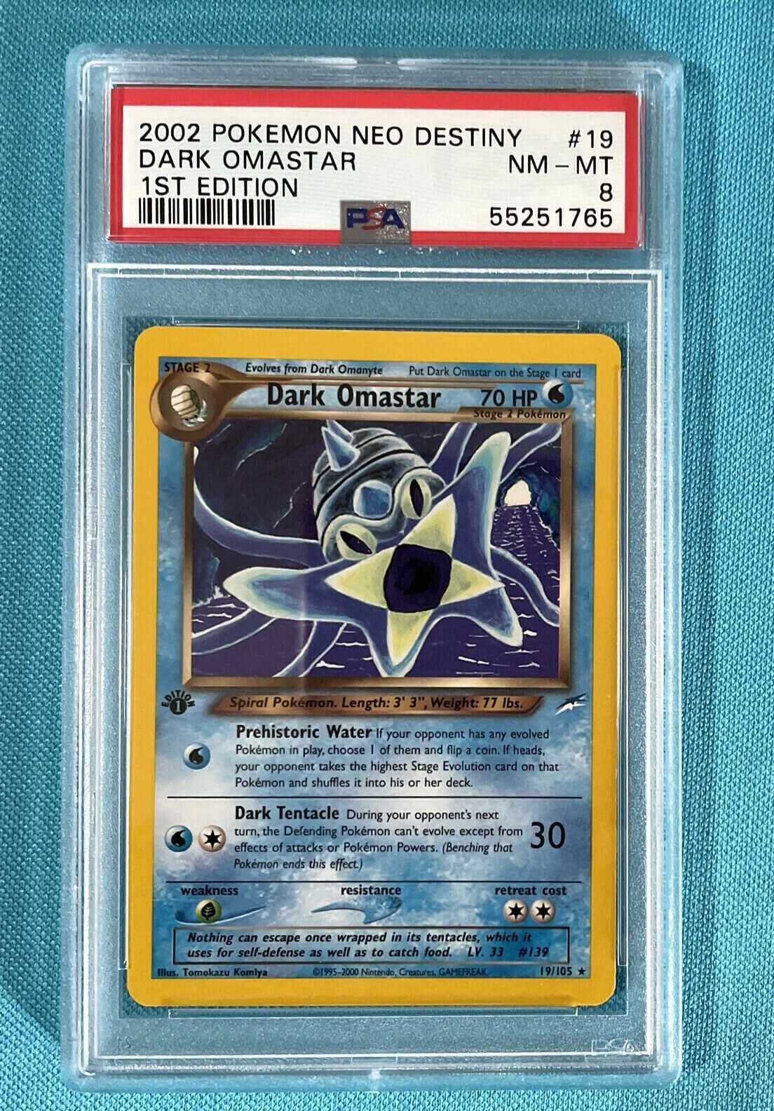 Dark Omastar 19/105 - Neo Destiny First Edition - PSA 8 | eBay Dark Omastar 19/105 - Neo Destiny First Edition - PSA 8 | eBay