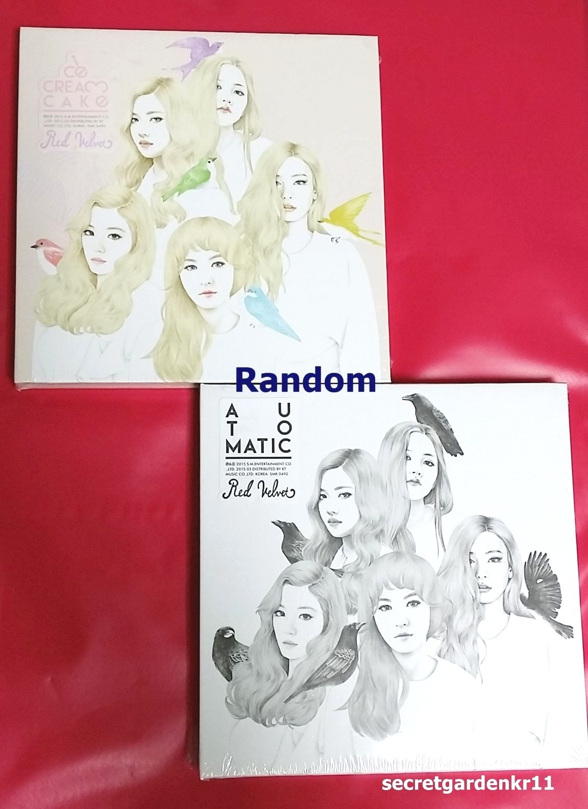 Red Velvet Ice Cream Cake Automatic 1st Mini Album Random Cd Poster Giftphoto