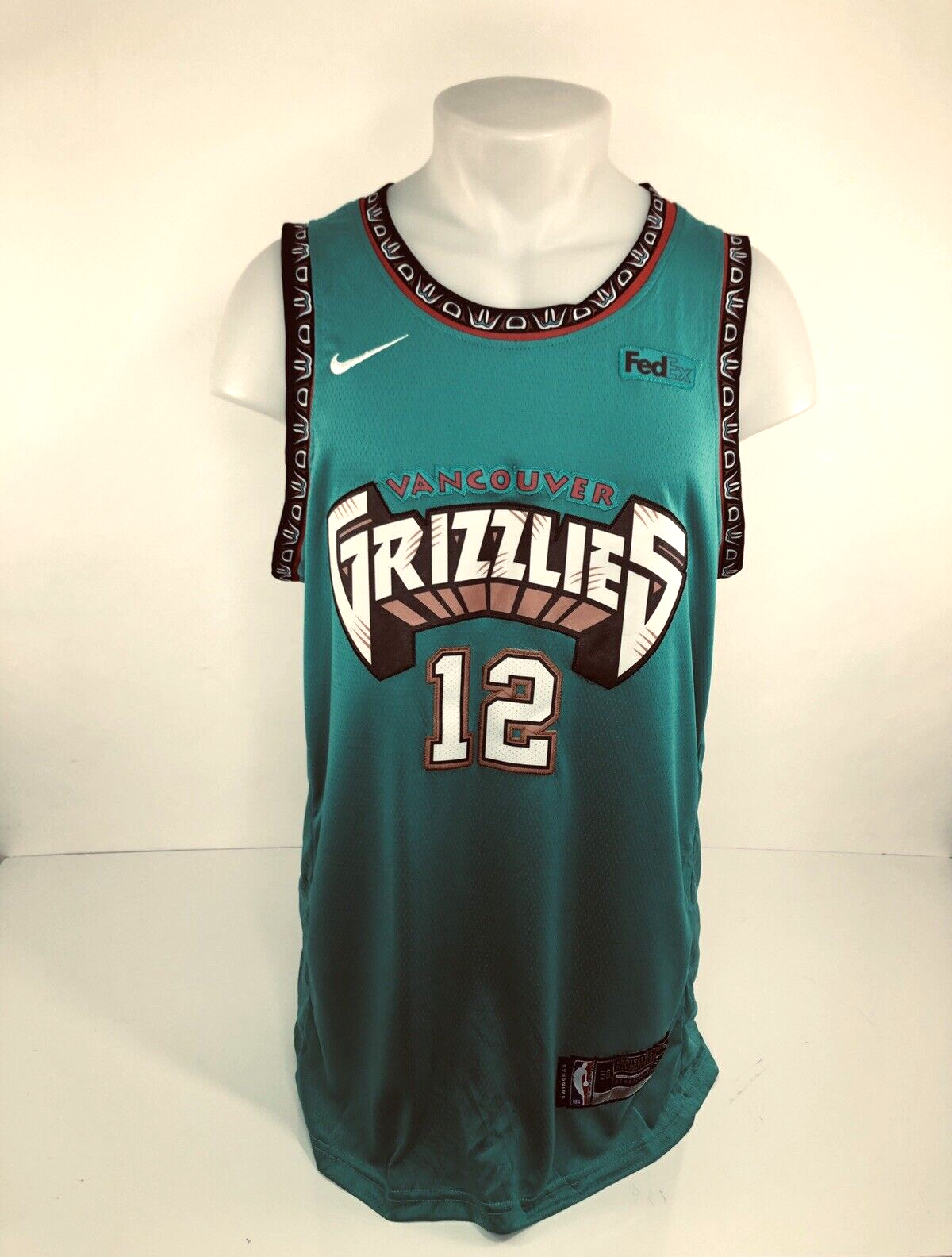 New Men 12 Ja Morant Jersey Blue Vancouver Grizzlies Throwback Swingman in  2023