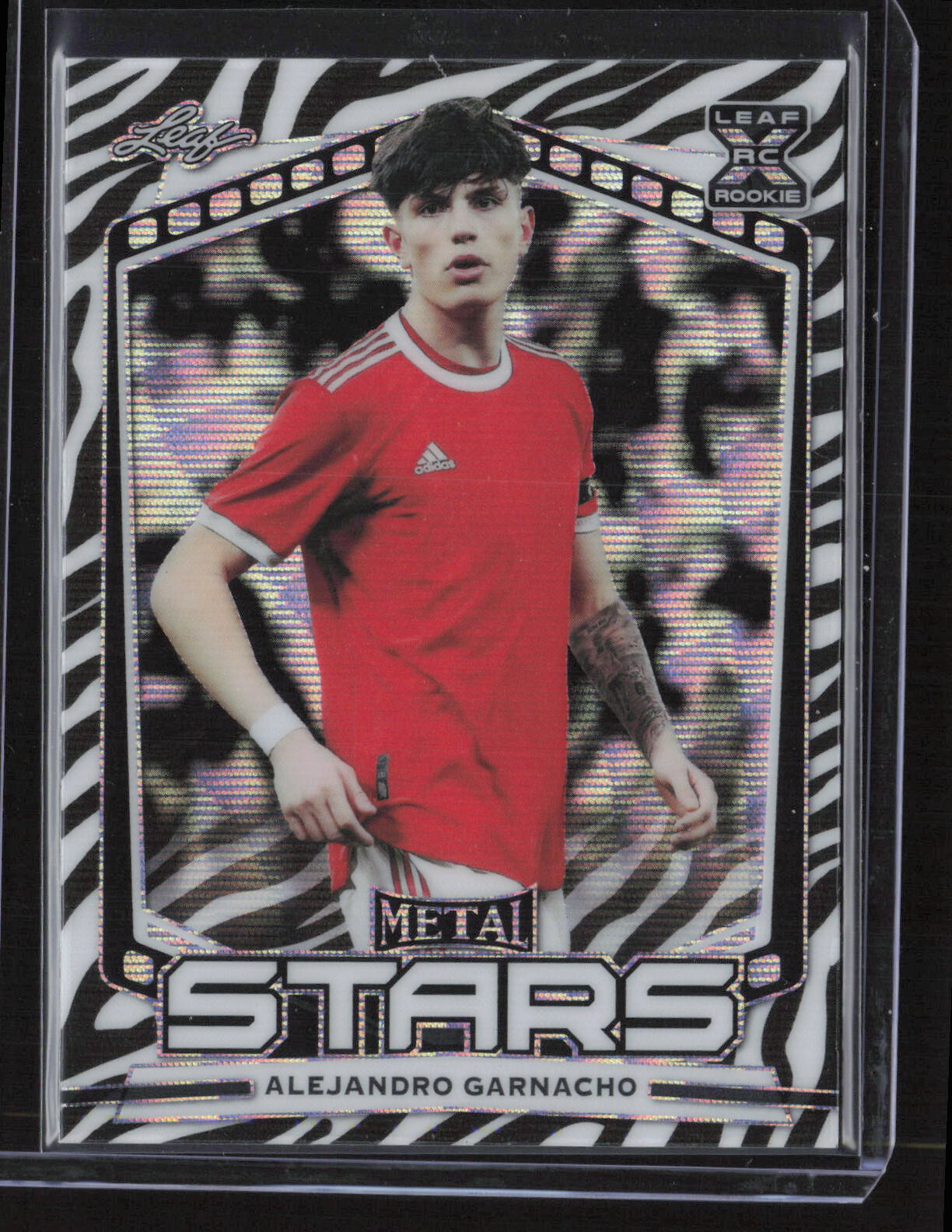 2021 Leaf l Soccer ROOKIE ガルナチョ RC Alejandro Garnacho 2022 Leaf Metal Stars Soccer XRC RC Zebra