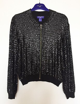 Jimmy Choo x H&M Spangles Black Jacket Women's SMALL RARE NWT