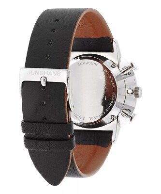 Pre-owned Junghans Auth  041/4771.00 Form C Chronograph Men's Wristwatch