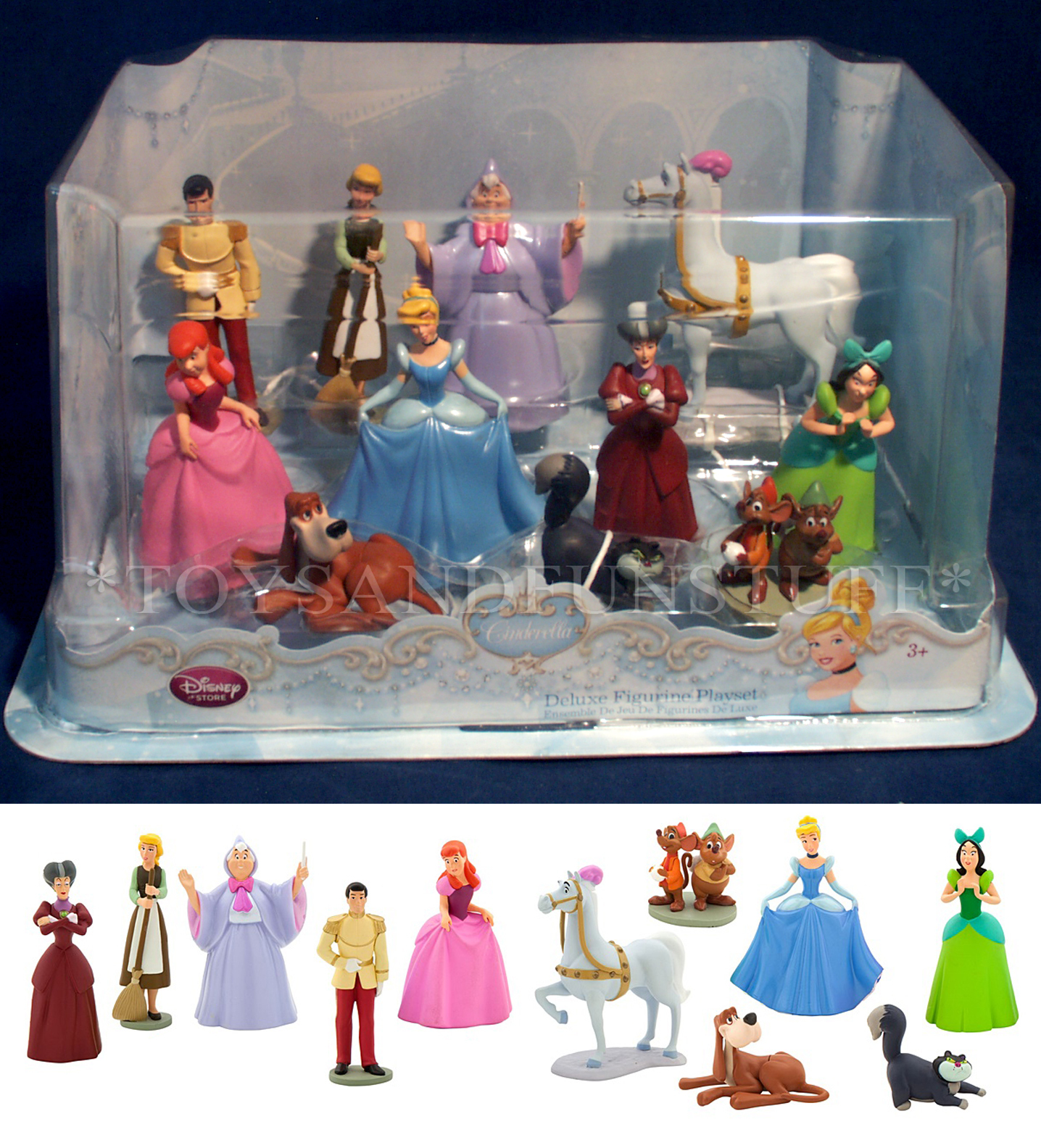 cinderella figurine playset