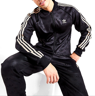 M ED adidas Originals MEN S AOP TREFOIL SST TRACKSUIT Jackets