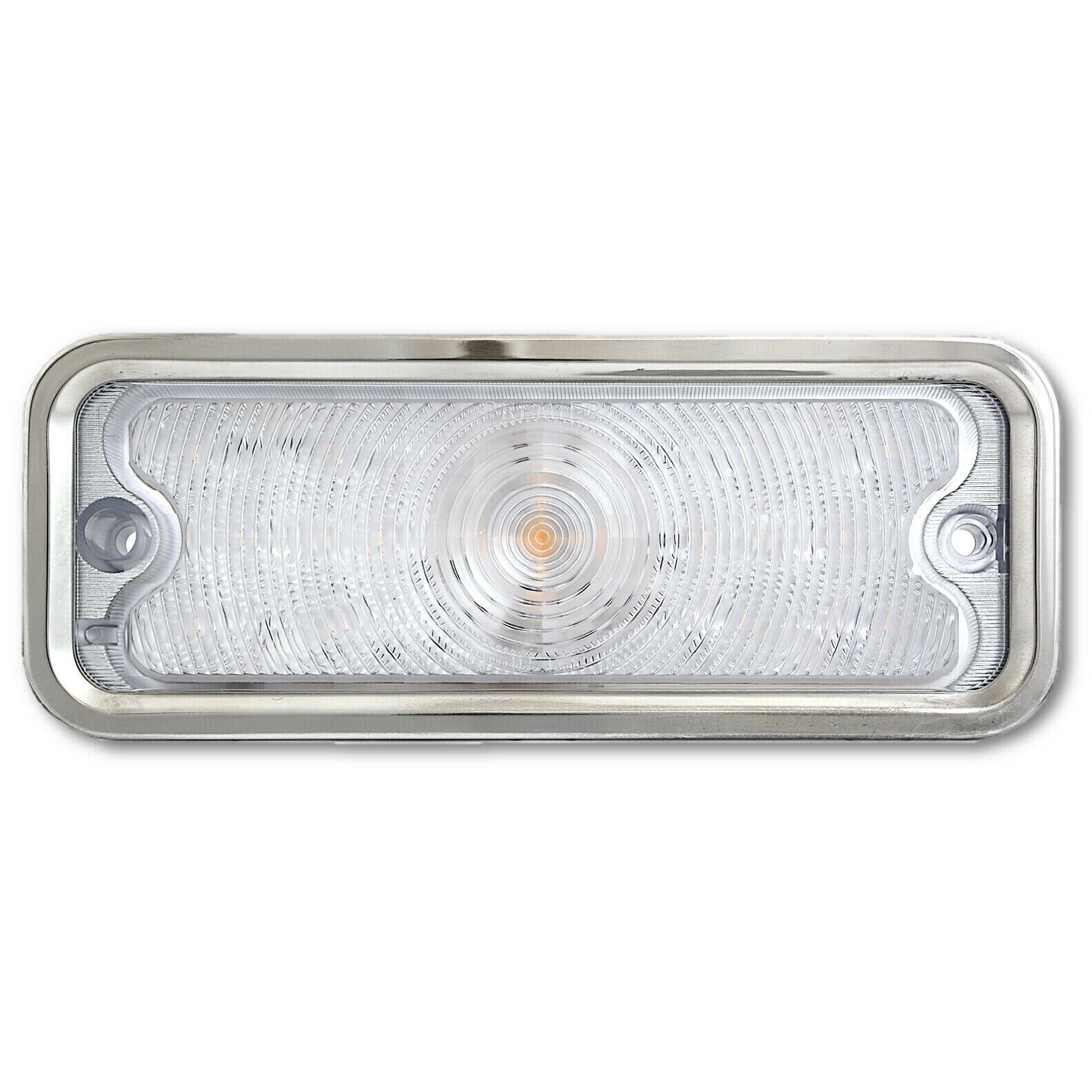 Front Amber LED Clear Park Lamp Lens Stainless Trim PR for Front Amber LED Clear Park Lamp Lens Stainless Trim PR for