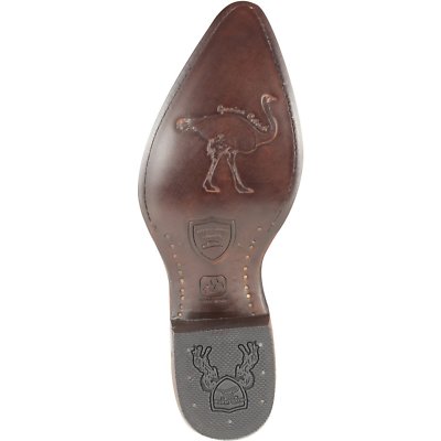 Pre-owned Wild West Boots Wild West Genuine Oryx Ostrich Leg Cowboy Western Boots J Toe Handmade Ee