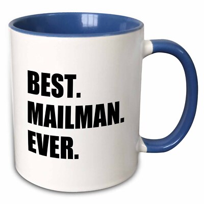 3dRose Best Mailman Ever, fun appreciation gift for your favorite mail man Mug