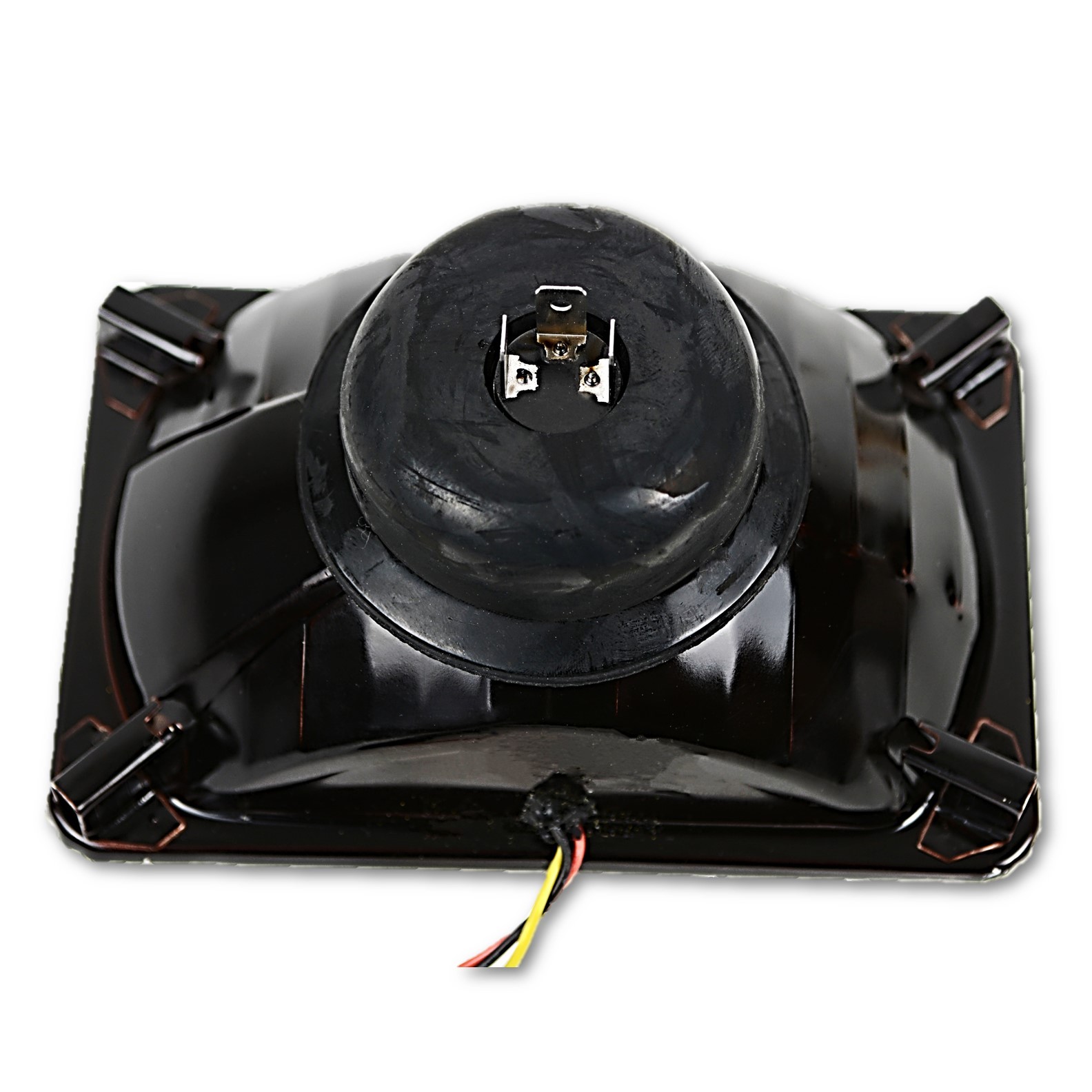 4x6" Switchback White / Amber LED Halo DRL Turn Signal Headlight Lamp