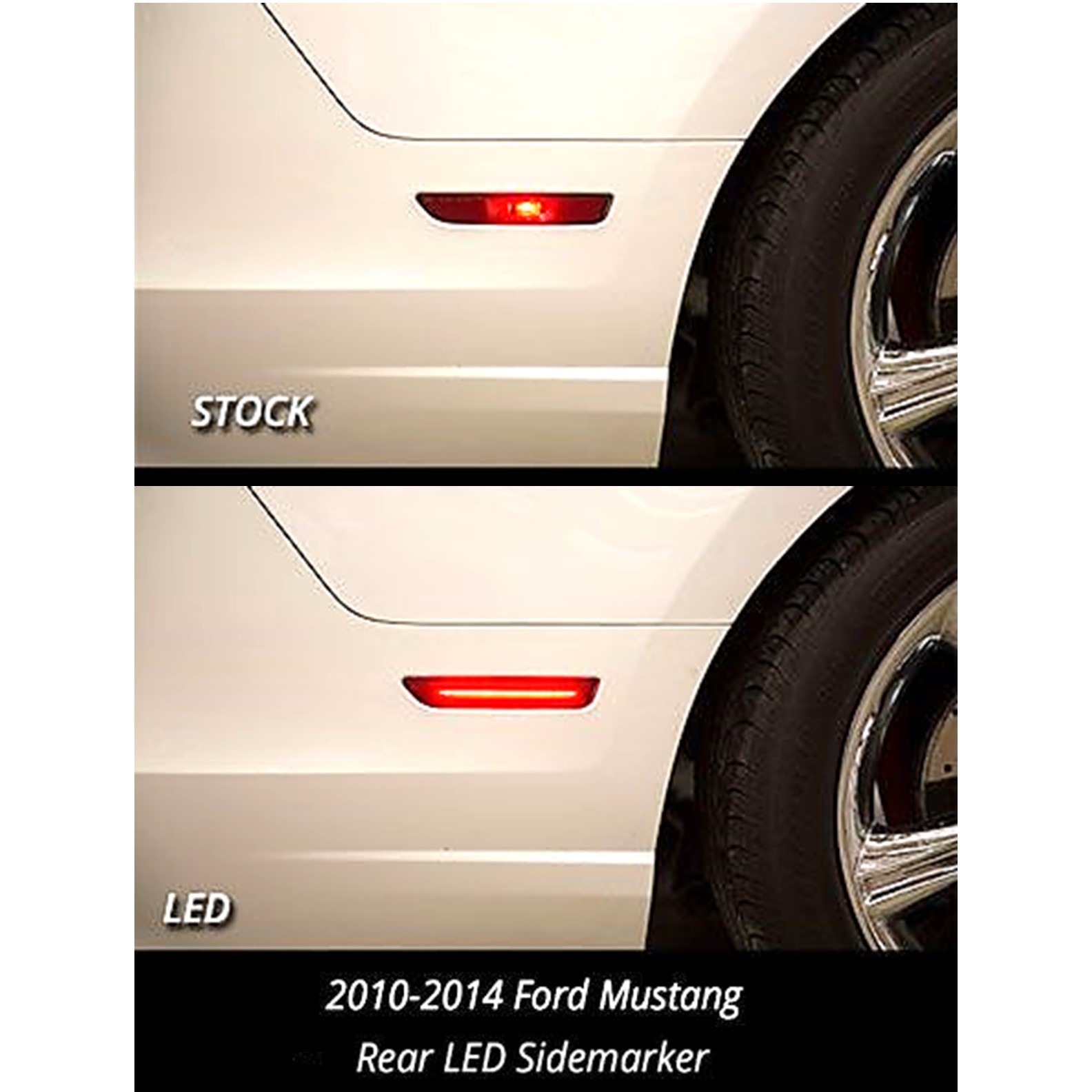 2010 2014 Ford Mustang Front Rear Side LED Clear Marker Lights Diode Dynamics eBay