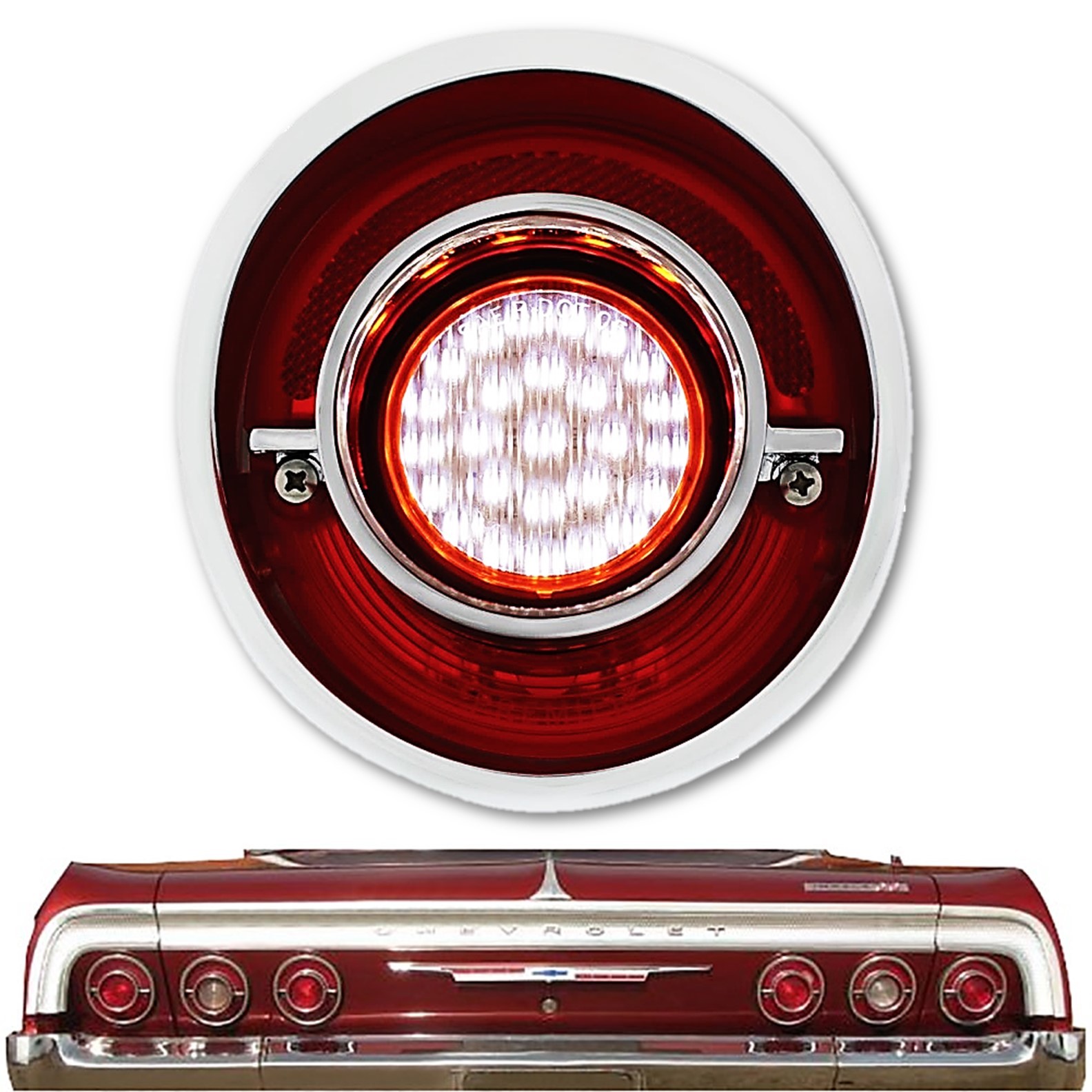1939 Chevy Truck Tail Light With Housing Left Primered